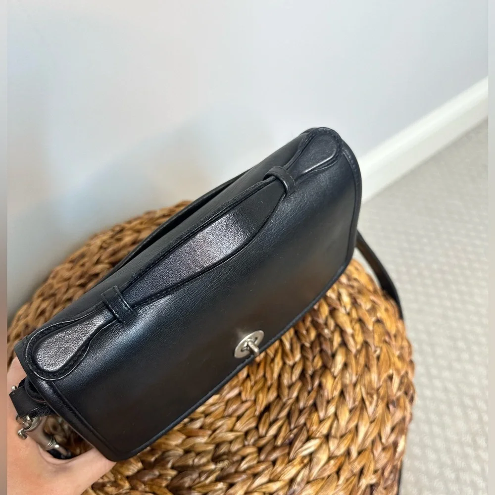 Vintage Coach 9870 Court bag black nickel hardware Costa Rica Y2K 2000s purse - Picture 5 of 14